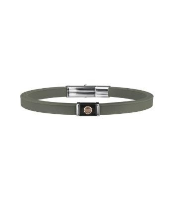 BREIL BRACCIALE 9K IN SILICONE CON INSERTI IN ACCIAIO E DETTAGLIO IN ORO ROSA TJ1941 